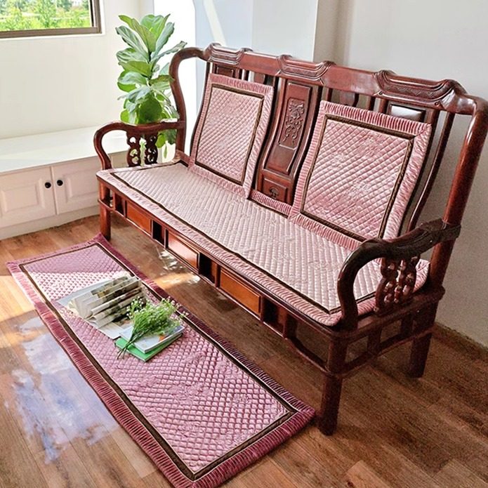 高档沙发垫荷兰绒保暖防滑中式