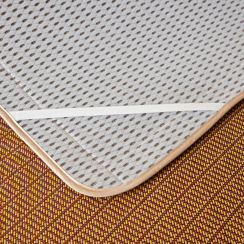 HIGH-GRADE MAT RATTAN MAT THREE-PIECE SET OF THICKENED FOLDABLE 1.5M1.35 SINGLE STUDENT STRAW MAT IN SUMMER