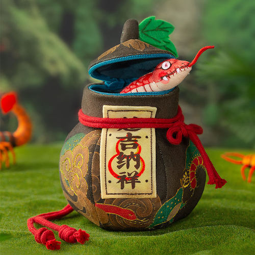 灵野梦游 吉祥葫芦盘金刺绣diy材料包端午国风装饰包包挂饰零钱包