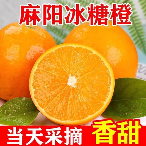 湖南怀化麻阳冰糖橙正宗新鲜水果甜橙子纯甜多汁现摘现发当季包邮