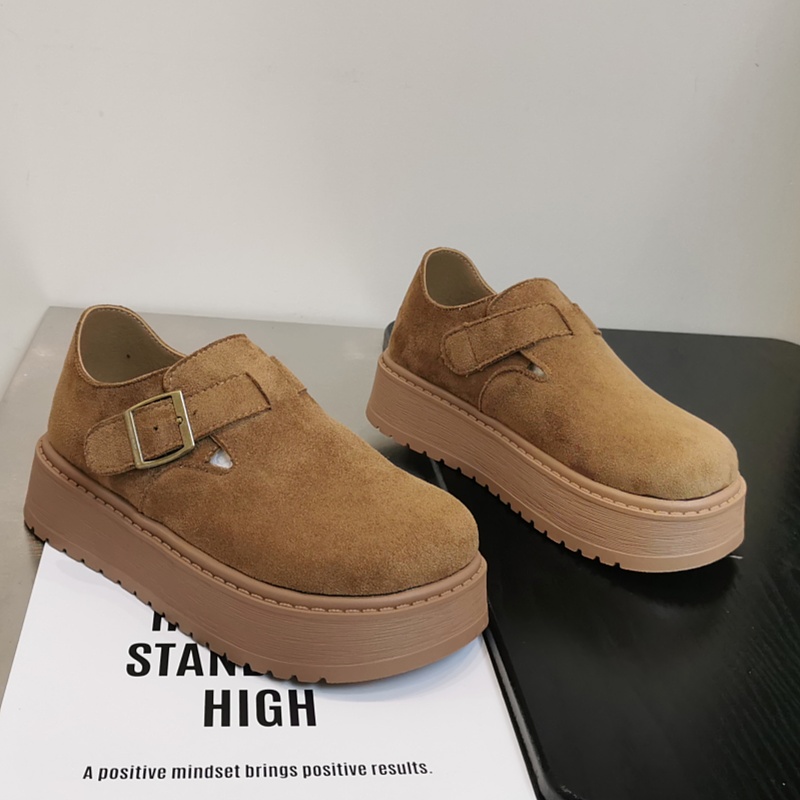 厚底勃肯鞋女踩屎感舒适百搭单鞋