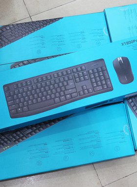 雷柏X1800PRO无线键盘鼠标套装防水时尚省电2.4G台式机笔记本用