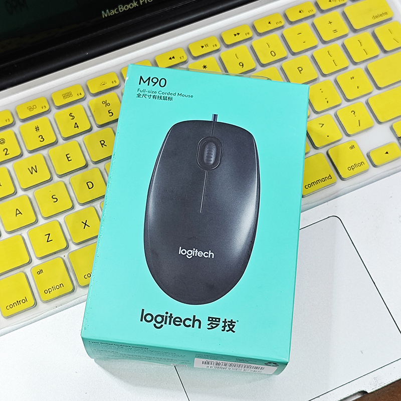 罗技M90有线USB台式电脑笔记本家用办公光电游戏鼠标舒适耐用