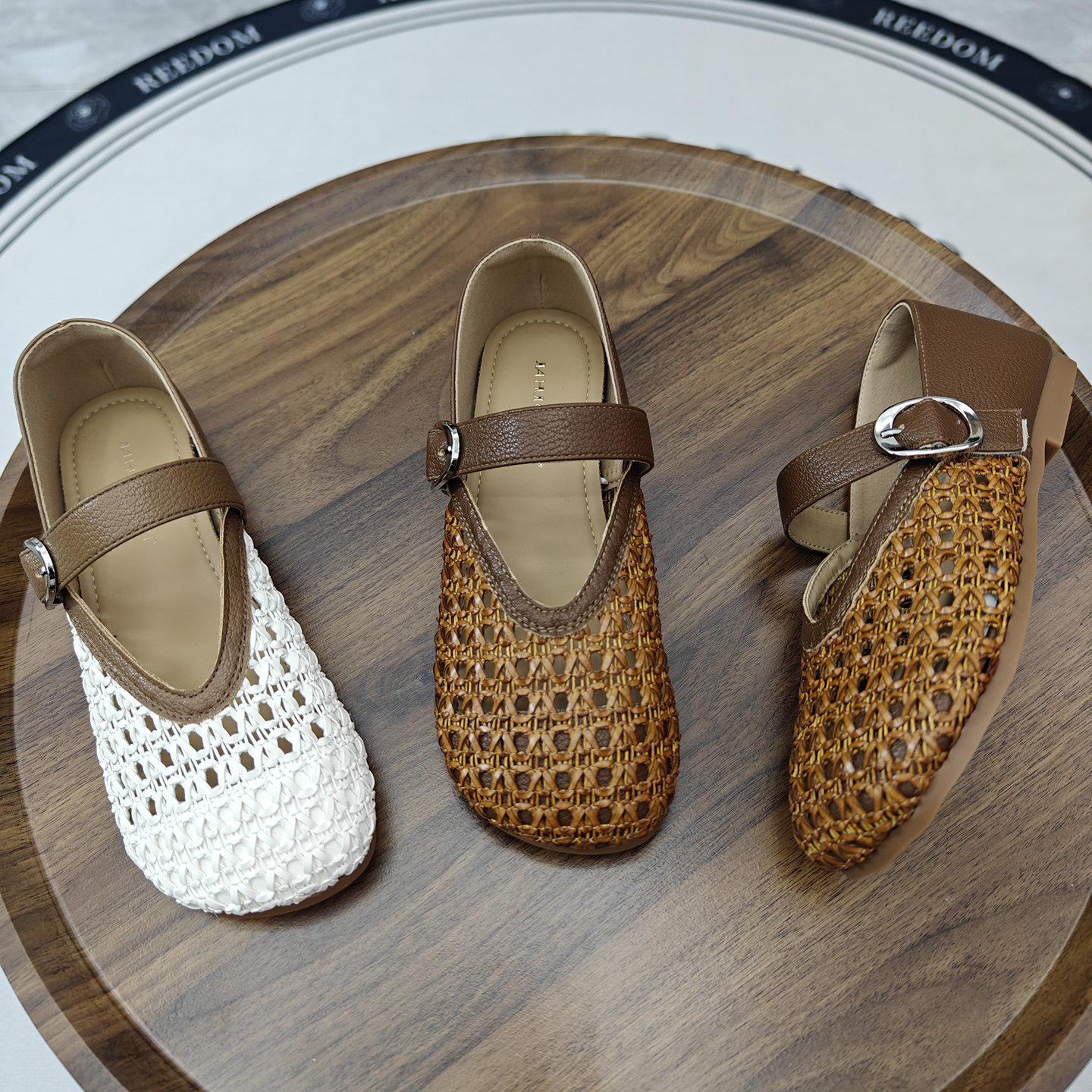 2026新款夏季镂空渔网编织玛丽珍鞋平底一字带芭蕾舞凉鞋潮女外穿,女鞋,浅口单鞋,淘宝优惠券,粉丝福利购,淘宝优惠卷