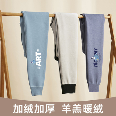 青少年男士保暖裤加厚加绒