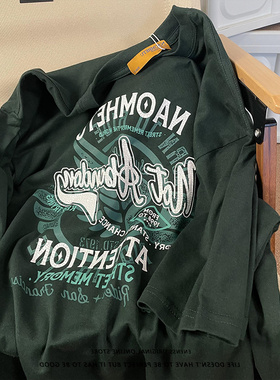 超火cec大码美式街头风情侣t恤女纯棉嘻哈ins潮酷复古短袖上衣夏