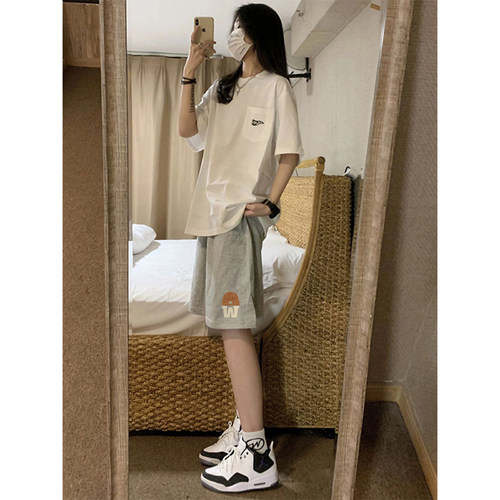 短裤五分裤运动裤百搭街头风高腰