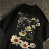 夏季 大码 潮牌oversize欧美t恤女短袖 设计感纯棉港风嘻哈上衣ins潮