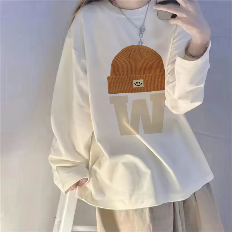 美式复古胖mm薄款长袖慵懒显瘦