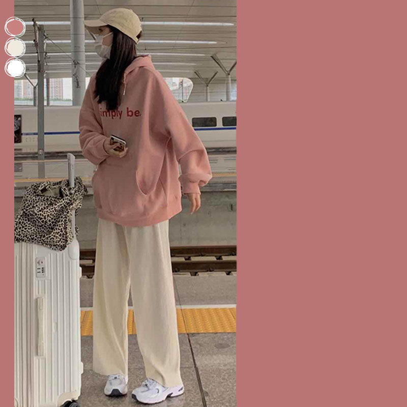 学院风卫衣女大码胖mm显瘦连帽外套潮牌ins秋季加绒美式帽衫上衣,女装/女士精品,卫衣/绒衫,淘宝优惠券,粉丝福利购,淘宝优惠卷