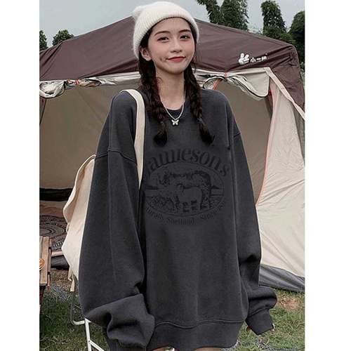 大码卫衣设计感潮加绒hiphop情侣