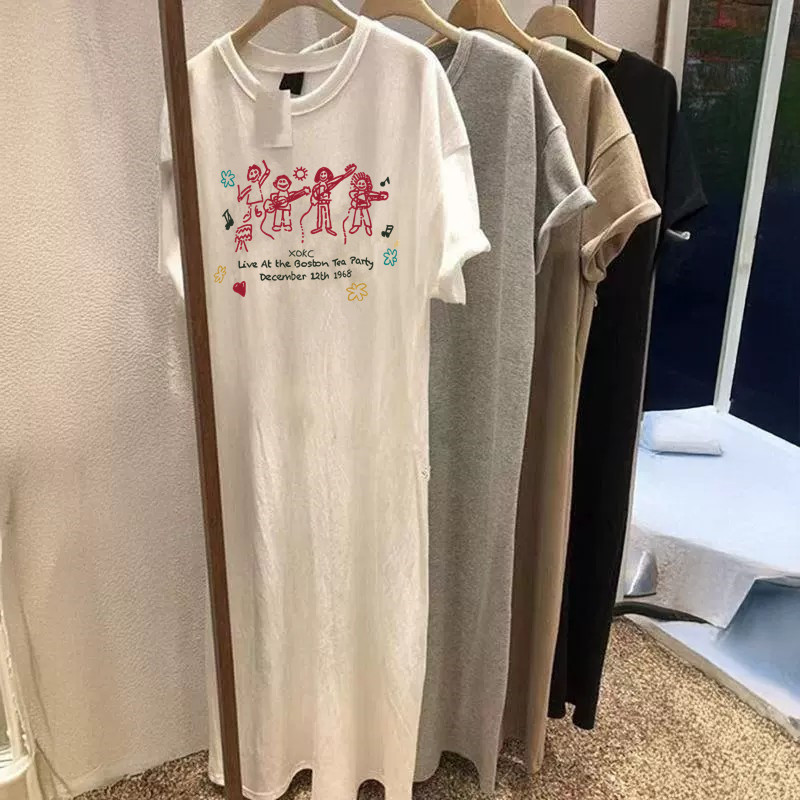 vintage欧货独特别致短袖连衣裙图片