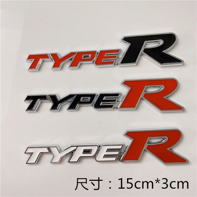 适用于改装金属车贴 TYPER车标思域飞度凌派思铂睿XRV缤智types