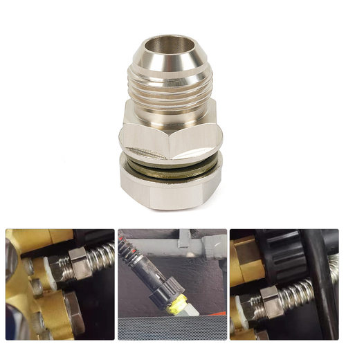 汽车涡轮涡轮油底壳回油排放塞适配器插头螺母10AN转M18x1.5