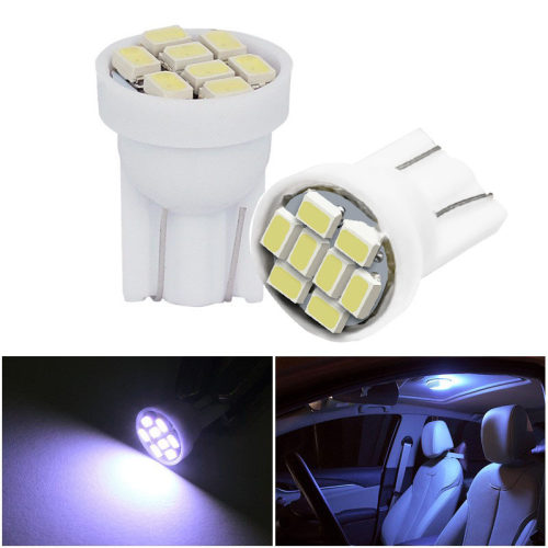 汽车LED示宽灯T10 1206 8SMD高亮小灯仪表灯3020 阅读灯12V牌照灯