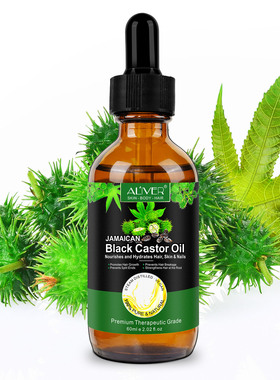 强根育发牙买加黑蓖麻油 60ml 防掉发生发护发油纯天然冷榨可护肤