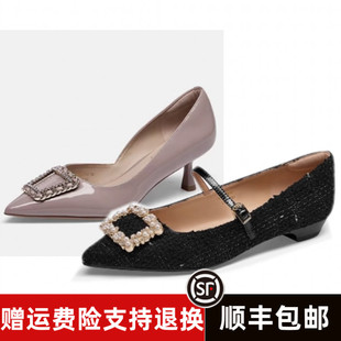 2024秋新款 TA54129 尖头玛丽珍平底女单鞋 TA54520 商场同款
