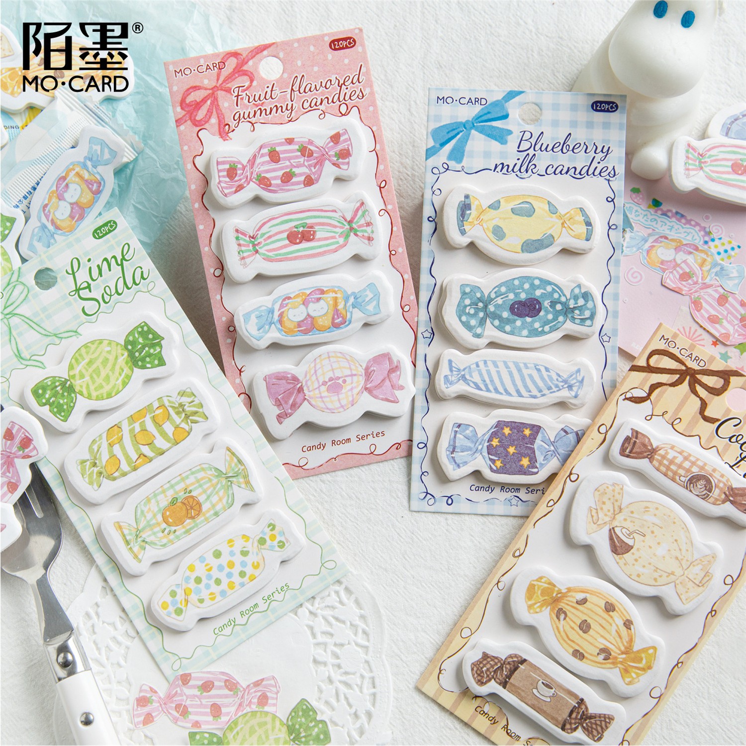 糖果部屋系列多版便利贴120张入可爱少女心学生记事留言备忘N次贴