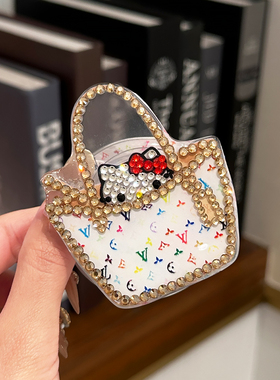 kitty猫手工带钻轻奢磁吸款气囊支架Magsafe强力吸附苹果安卓通用