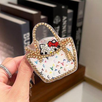 kitty猫手工带钻轻奢磁吸款气囊支架Magsafe强力吸附苹果安卓通用