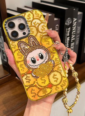 金币布布适用iPhone16promax保护套15pr金元宝苹果13高级感14原创