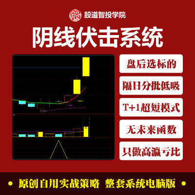 通达信阴线伏击T+1高胜率公式