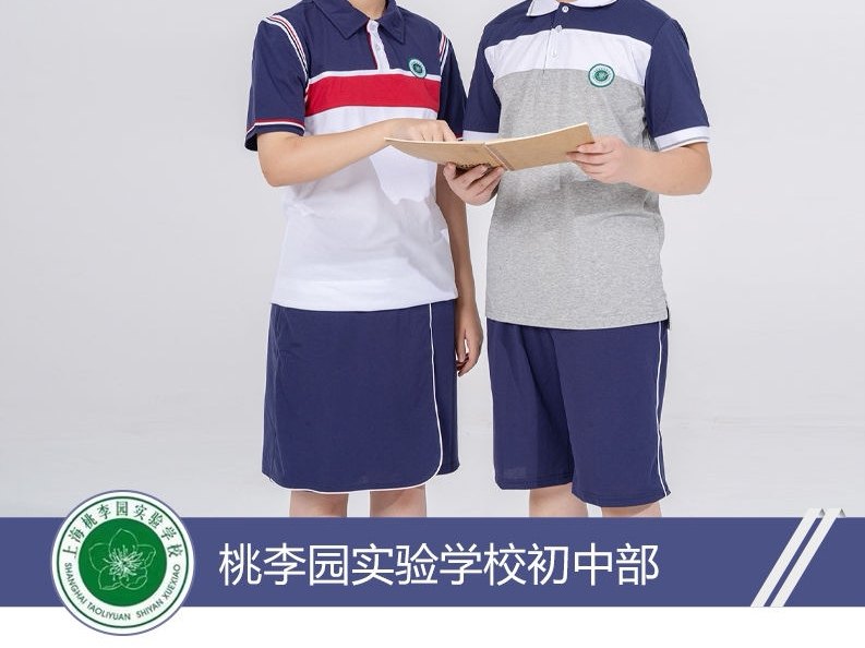嘉定区桃李园中学校服夏装短袖（定制款不退不换，诸君慎购）