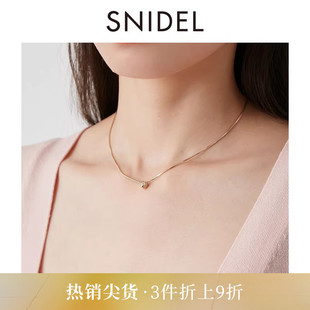 气质百搭简约金属爱心项链锁骨链SWGA242643 SNIDEL春夏款