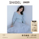 高腰薄纱A字半身裙套装 SNIDEL2025秋冬新品 V领针织开衫 SWNO255014