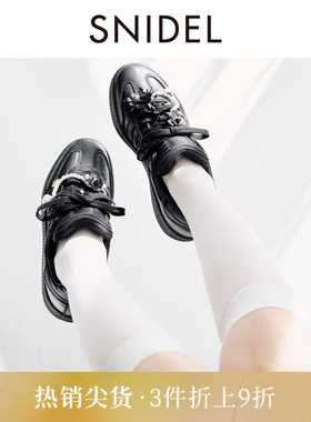 SNIDEL春夏款甜美纯色薄款透肤中筒袜小腿袜SWGG251646