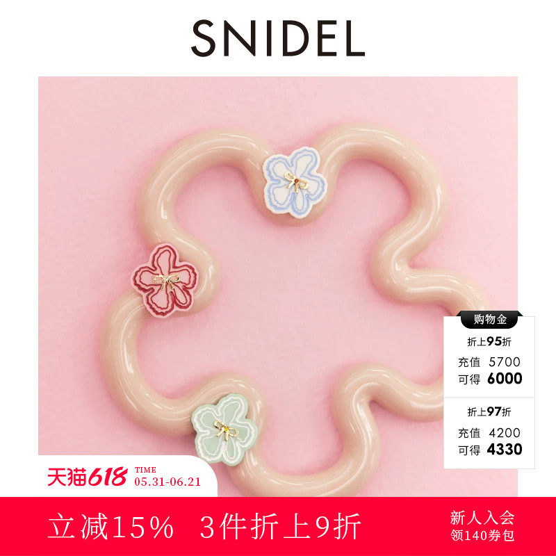 SNIDEL春夏款可爱个性花朵图案耳钉耳饰SWGA252606