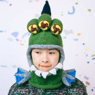 漫画家逆柱いみり 飞行鱼怪兽帽子 幻走合作限量款手工针织头套