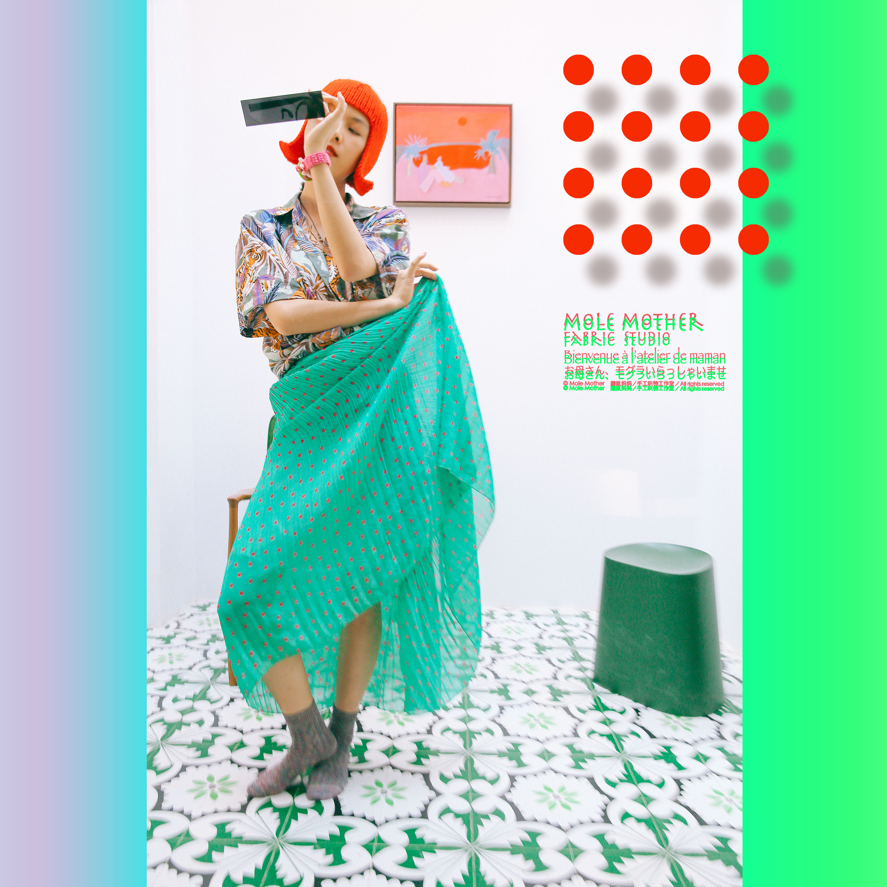 假发毛线针织艺术搞笑风礼物头套