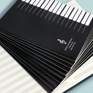 五线谱本高中生钢琴幼师专用乐谱本初学练习带乐理知识音乐笔记本