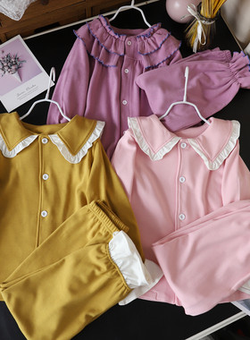 柜货精品2套包邮女童秋冬装厚实好穿舒适家居服套装小中大童媛