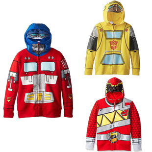 外贸原单 男童秋冬款卡通薄绒造型衣外套 棉拉绒鑫