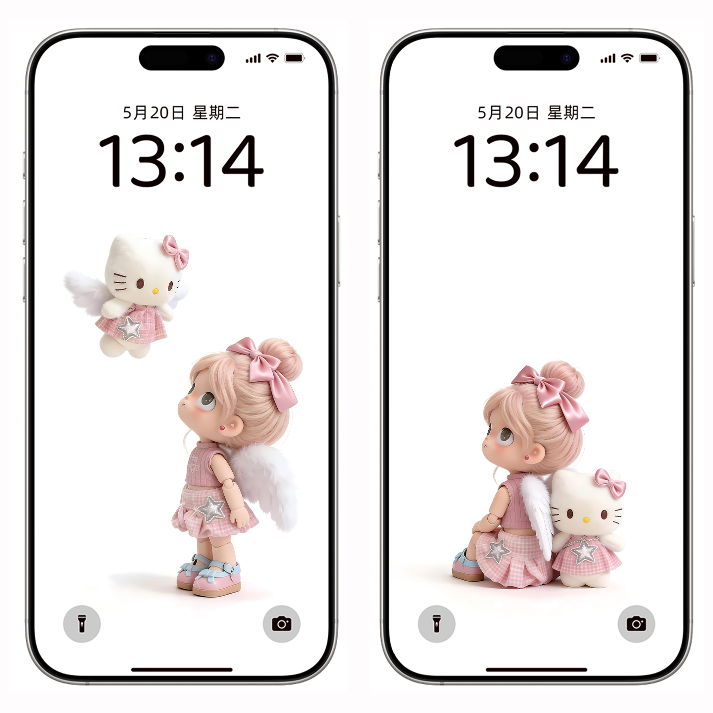 热门爆款嘎子姐HelloKitty小天使苹果手机动态壁纸电脑高清壁纸18