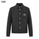 立体绣花章 男装 VJC 威杰思 2025秋冬新款 时尚 刺绣翻领棉服