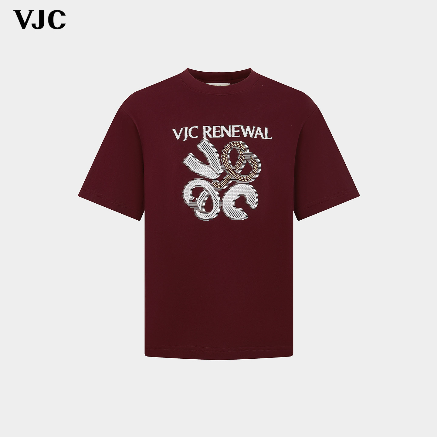 VJC/威杰思2026春夏新款男装纯棉短袖T恤印花烫钻圆领,男装,T恤,淘宝优惠券,粉丝福利购,淘宝优惠卷