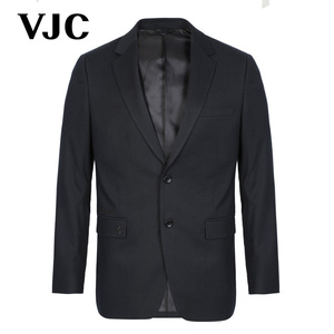 VJC/威杰思秋冬男装新款商务西服刺绣毛呢西装外套男士时尚潮流