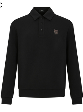 VJC/威杰思2025秋冬新款男装时尚烫钻针织休闲衫B24DE1262