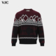 VJC 圆领套头 混纺羊毛针织衫 威杰思2025秋冬新款 男装