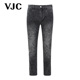VJC 印花牛仔九分裤 威杰思2025春夏新款 时尚