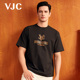 100%棉 休闲烫钻T恤衫 VJC2025夏季 新款 纯棉男装 短袖 针织上衣
