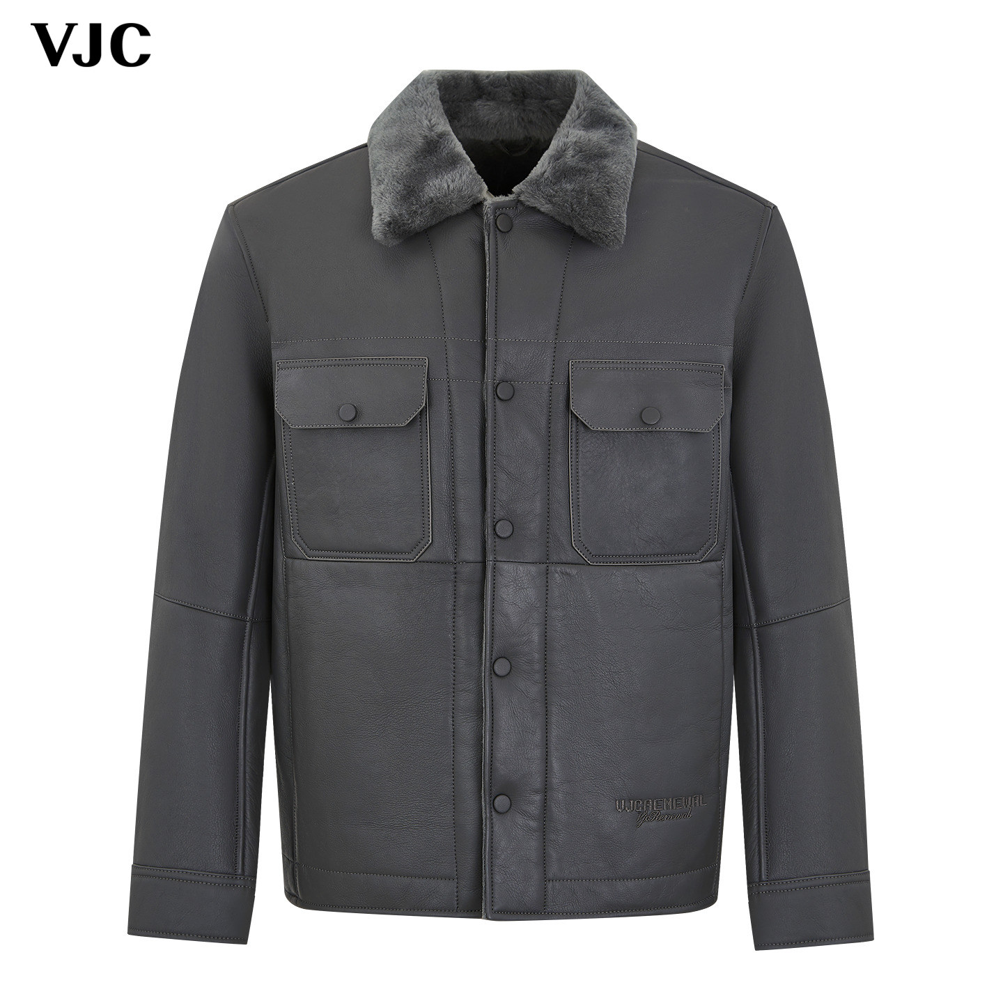 VJC/威杰思2025秋冬新款男装潮流皮毛一体外套,男装,皮草,淘宝优惠券,粉丝福利购,淘宝优惠卷