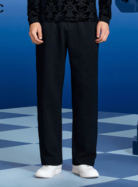 VJC/威杰思2025秋冬新款男装时尚通勤针织休闲裤B24DP3510