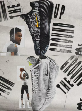 Nike Giannis Freak 8 字母哥8 黑灰 男款 低帮篮球鞋IR0237-002