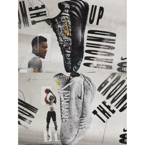 Nike Giannis Freak 8 字母哥8 黑灰 男款 低帮篮球鞋IR0237-002
