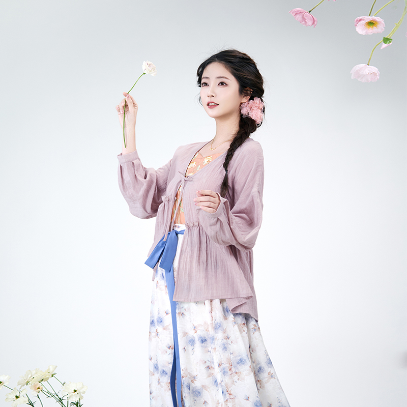 山城玫瑰春夏国风汉服日常百搭