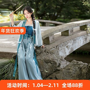 杞子金莲 清水溪 原创汉服女春秋改良宋抹中国风宋制上衣日常宋裤